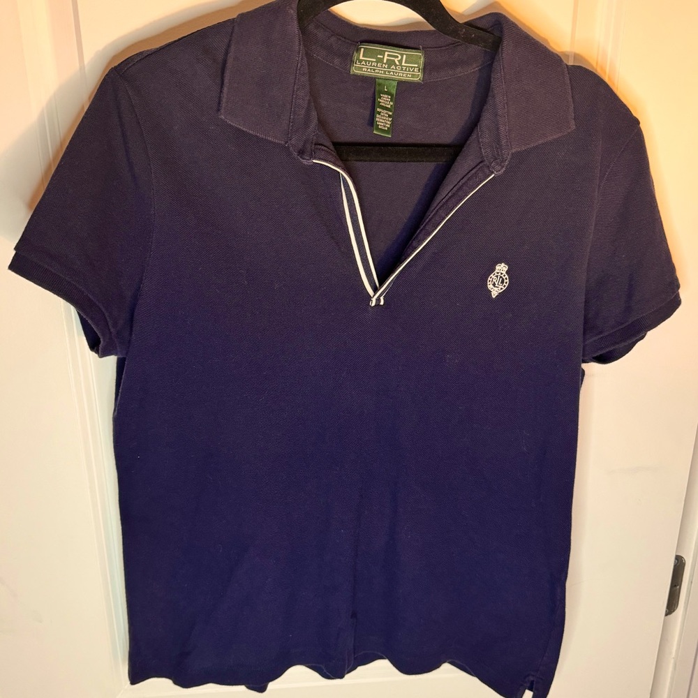 Ralph Lauren- Lauren Active Navy Polo Large